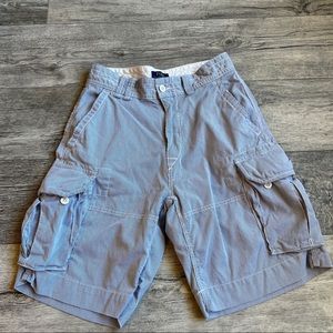 Polo Ralph Lauren Mens Size 30 Cargo Shorts Blue Stripe